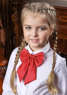Галстук-бант красный для девочек - Спецодежда, школьная форма в Волгограде  | Компания Маяк