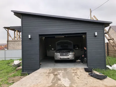 Строительство гаража из пеноблока