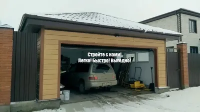 Как построить деревянный гараж на даче своими руками