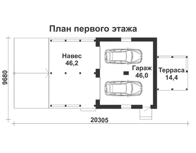 Zg1 Проект гаража на две машины для коттеджа в классическом стиле купить |  Цена на проект дома Проект гаража на две машины для коттеджа в классическом  стиле в Москве