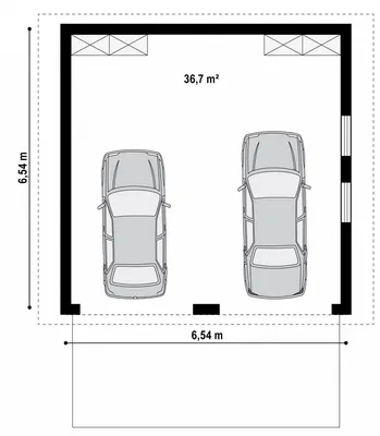 План гаража на 2 машины. Оптимальные размеры гаража на 2 машины. Что нужно  учитывать при проектировании? | Планы гаража, Гараж, Автомобильный навес