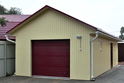 Проект гаража на 2 машины - 6,2 х 8,4 м - Шведский металлический гараж на  даче – за неделю!