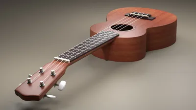 гавайская гитара 3D Модель $3 - .blend - Free3D