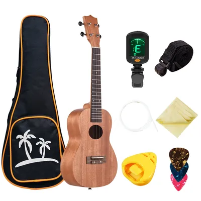 21-дюймовая четырехструнная Гавайская гитара с изображением зебры из  красного дерева деревянная Гавайская гитара гавайская маленькая гитара  акустический инструмент для электрогитары | AliExpress