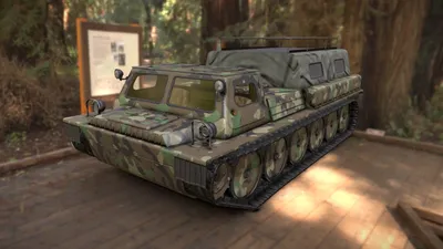 GT-SM GAZ-71 Tracked Cargo Carrier 3D model - TurboSquid 1966619