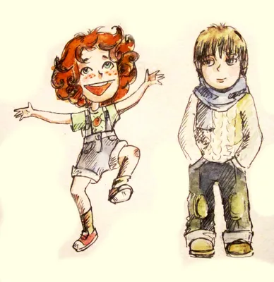 Иллюстрация Гексли и Габен в стиле персонажи | Illustrators.ru
