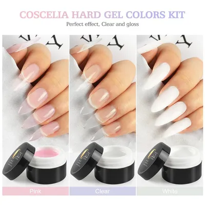Купить COSCELIA UV Gel Nail Builder 15 мл Розовый/Белый/Прозрачный 3 цвета  на выбор Гель для наращивания ногтей Soak Off UV LED Nail Art Base Gel  Кристаллический гель для наращивания ногтей | Joom