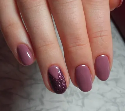 Милые короткие овальные накладные ногти с дизайном французские круглые ногти  Набор накладных ногтей полное покрытие накладные ногти фиолетовый маникюр |  AliExpress