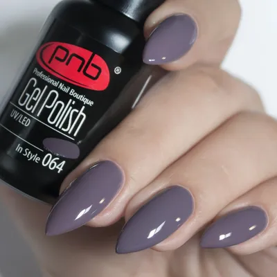 Гель-лак PNB фиолетово серый темный, эмаль, 8 мл In Style 064 купить в  Харькове, Украине | Idea-Nails
