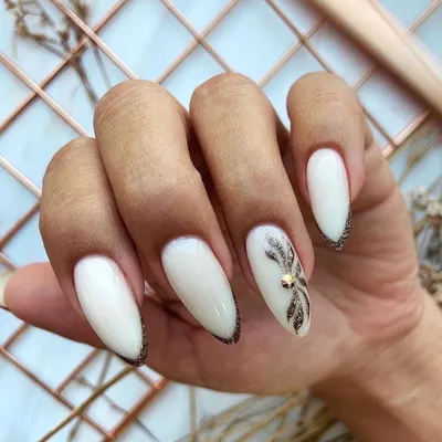 2020 Белый френч на ногтях 300 фото новинок дизайна ногтей | Trendy nail  art designs, Trendy nail art, Trendy nails
