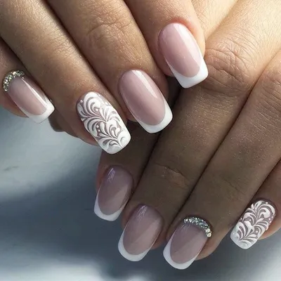 Маникюр Наращивание Ногтей en Instagram: “Белый френч🔝💅🏻#nails  #nailsofinstagram #nailart #mani… | Manicura de uñas, Manicura para uñas  cortas, Manicura en punta