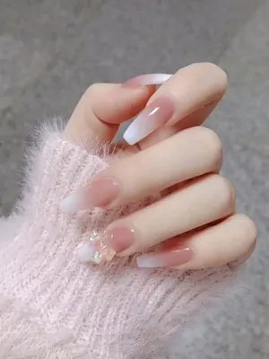 Jili nails Накладные ногти с дизайном и клеем длинные гелевые короткие