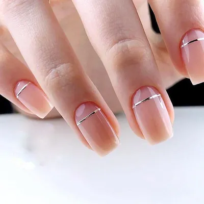 French manicure on the nails. French manicure design. Manicure gel nail  polish 12592026 Stock Photo at Vecteezy