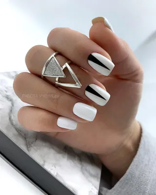 Геометрия на ногтях дизайн красивый маникюр (39 фото)