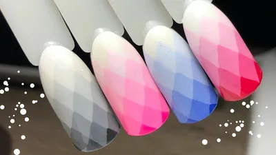 Geometric Ombre Gradient Nail Art| Геометрический градиент на ногтях|Gradient  Nail Art - YouTube