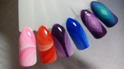 Gradient geometric design of nails gel-lacquers / step-by-Step design/ Part  1 - YouTube