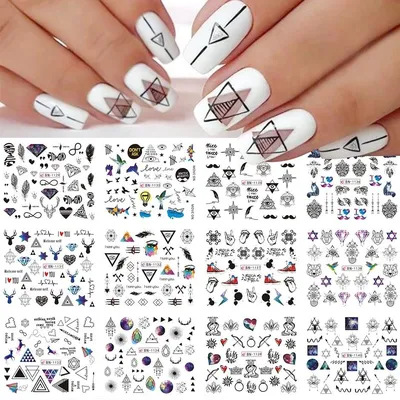 Геометрический маникюр: тренды и модные идеи дизайна ногтей. 150 фото самых  удачных вариантов оформления в геометрическом стиле