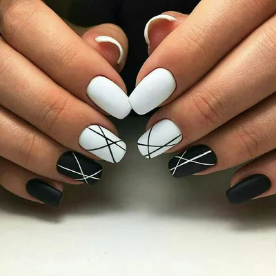 маникюр геометрия | Minimal nails art, Round nails, Nails