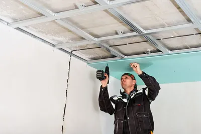 Потолок из гипсокартона: пошаговая инструкция проведения всех этапов  монтажных работ