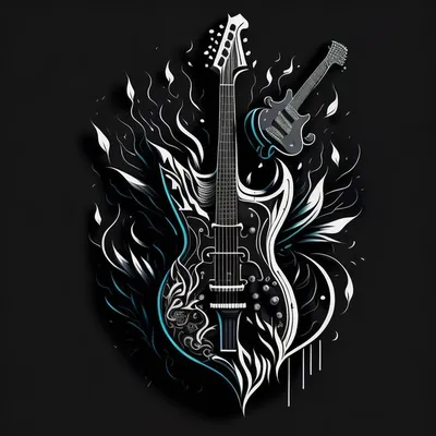 Черно-белое гитары и выбора близкое поднимающее вверх Стоковое Фото -  изображение насчитывающей музыкально, детали: 100011062