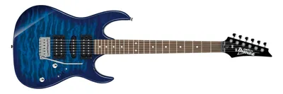 Amazon.com: Ibanez 6 String Solid-Body Electric Guitar, Right, Blue  (GRX70QATBB) : Musical Instruments