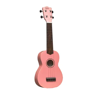 WIKI UK10G/PK - гитара укулеле сопрано, клен, цвет - розовый глянец, чехол  в комплекте купить онлайн по актуальной цене со скидкой и доставкой -  invask.ru