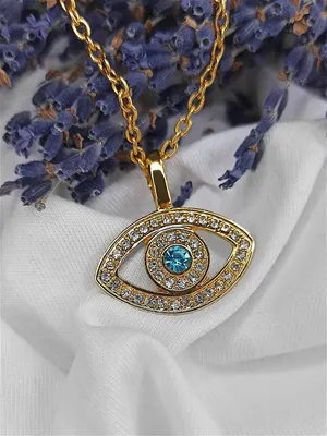 амулетный синий глаз Фатимы Стоковое Фото - изображение насчитывающей  святейше, востоковедно: 235771704