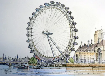 Лондонский глаз(London Eye), Лондон, Англия. – Telegraph