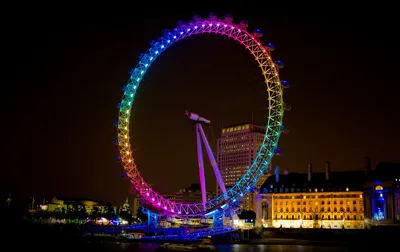 Глаз Лондона (London Eye) - колесо обозрения у берегов Темзы