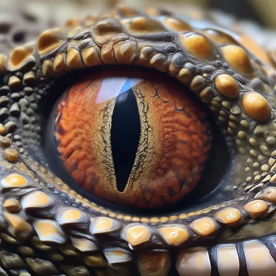 Детализированный глаз рептилии» — создано в Шедевруме