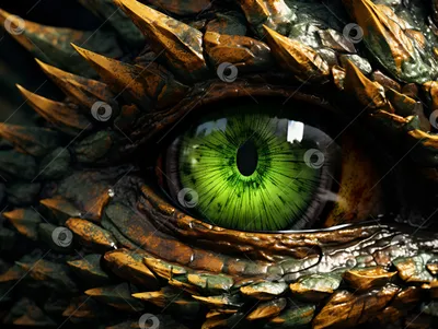 Обои Змея, зеленая, глаза, рептилия, арт, Snake, green, reptile, eyes, art,  Животные #712