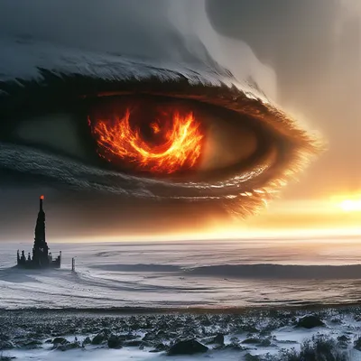 Око Саурона. Сверкающий, горящий …» — создано в Шедевруме