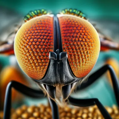 Два глаза мухи текстурированные микро…» — создано в Шедевруме