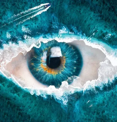 👁️👁️ глаза цвета морской волны …» — создано в Шедевруме