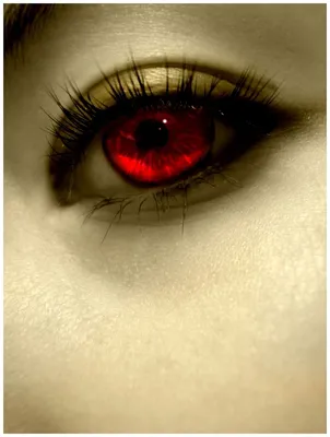 Close-up красный глаз вампиров Стоковое Фото - изображение насчитывающей  изверг, мужчина: 27406610