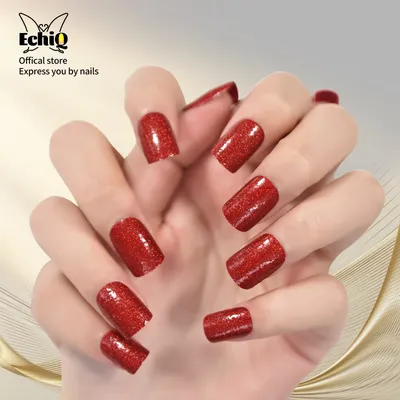 Блестящие ногти (серебристые) - kupić Маникюр с блестками w Polsce |  Маникюр с блестками - tuffishop