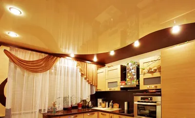 Одноуровневый белый матовый натяжной потолок в кухню 5 кв м2 - Сокора