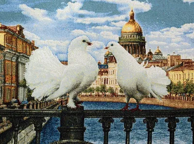 Гобеленовая картина \"Пейзаж с лебедями\", Россия - купить по выгодной цене |  НатДивТорг