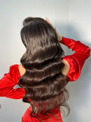 Голливудская волна (КУДРИ ДЖЕЯ) объёмная прическа на длинные  волосы!Держится минимум 3 дня | Прически Lena Bik Hair | Дзен