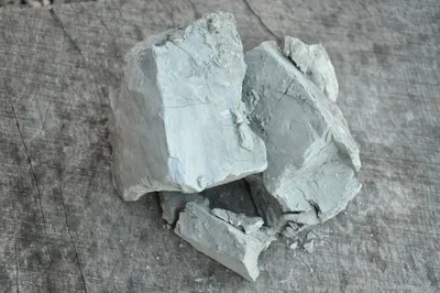 Уральская голубая глина нечищенная