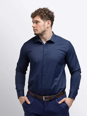 Рубашка мужская Simple RH синяя 60 RU - купить в Кот Коттон, цена на  Мегамаркет