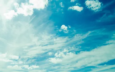 голубое небо и белые облака шить градиент обои фон Обои Изображение для  бесплатной загрузки - Pngtree