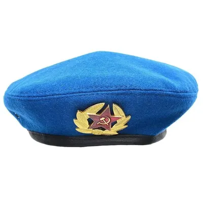 Берет голубой десантника ВДВ с кокардой (размер 56) - купить по доступным  ценам в интернет-магазине OZON (225629441)