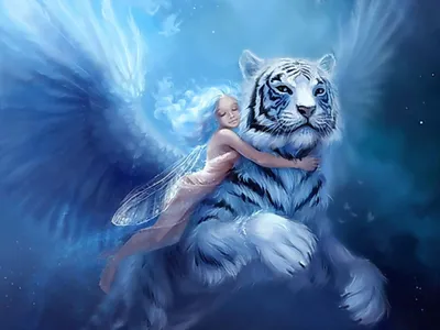 Семейный досуг и игры: Картина по номерам \"Голубой тигр\", 30х30, (14  цветов) - купить в интернет-магазине «Москва» - 1094675