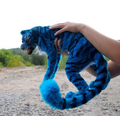 Фантастический синий тигр | Пикабу