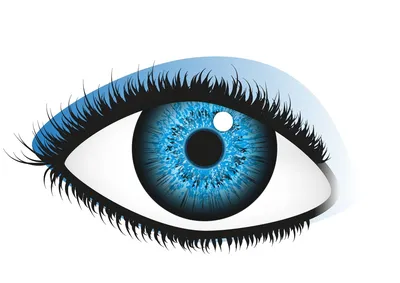 Красивый мужской глаз цвета голубого неба | Пикабу