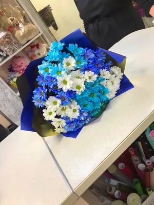 Заказать Кустовая голубая хризантема за 300 руб. в городе Артёме -  «Маргаритка»