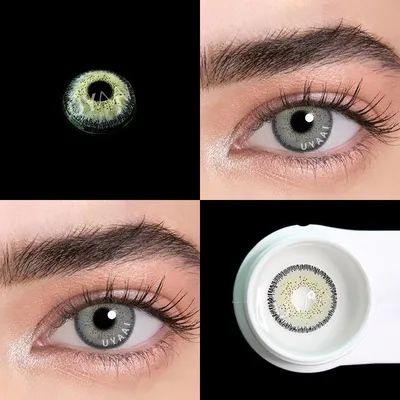 UYAAI 1 пара (2 шт.) цветные контактные линзы для глаз Magic Series цветные линзы  голубые глаза контакты коричневые Lenese Beauty – лучшие товары в  онлайн-магазине Джум Гик