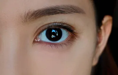 Голубые линзы Aurora Blue - Kawaii lenses