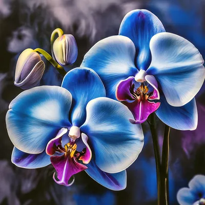 голубые орхидеи стоковое изображение. изображение насчитывающей орхидея -  2306037